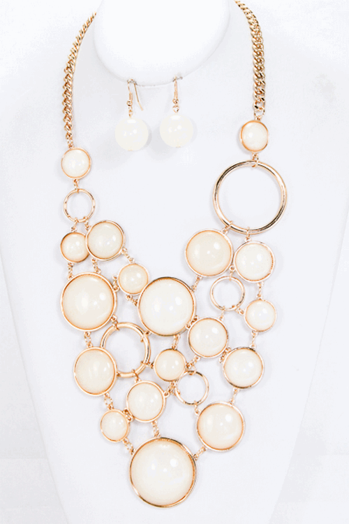 Ella Acrylic Studded Necklace